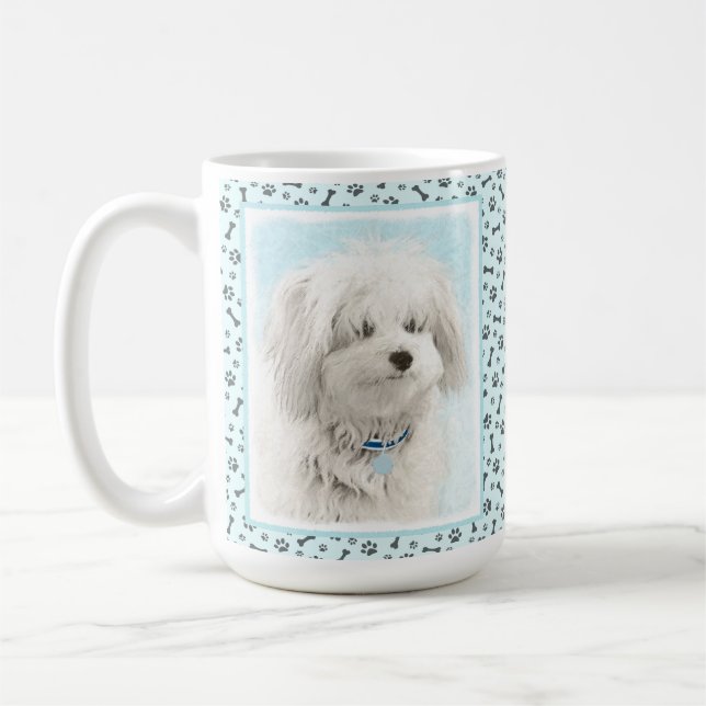Mug Peinture en coton de Tuléar - Belle peinture origi (Gauche)