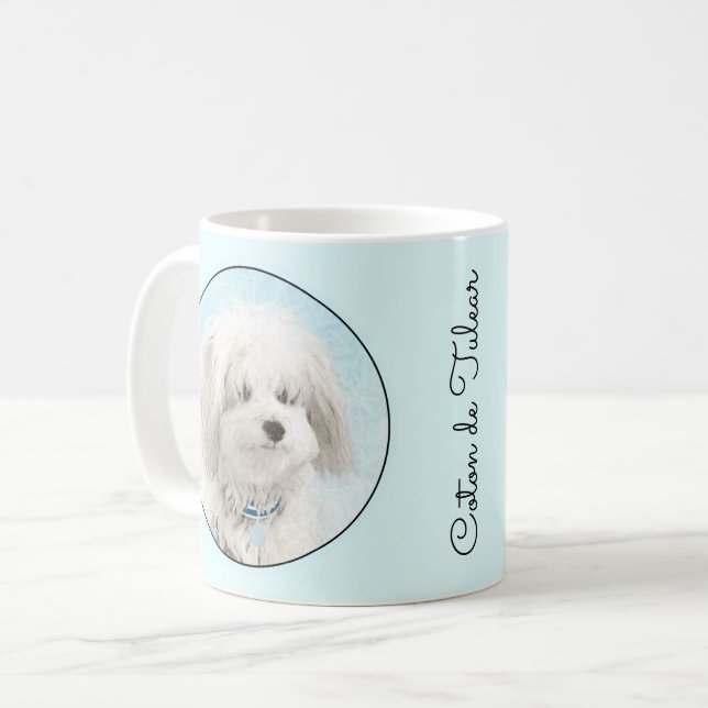 Mug Peinture en coton de Tuléar - Joli art original po (Devant gauche)