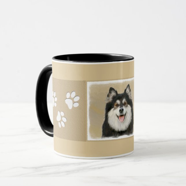 Mug Peinture en lapon finlandais - Beau art original d (Devant gauche)