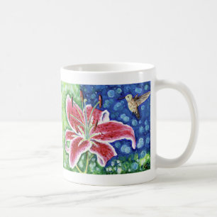 Mug Peinture en lys de colibri et de stargazer