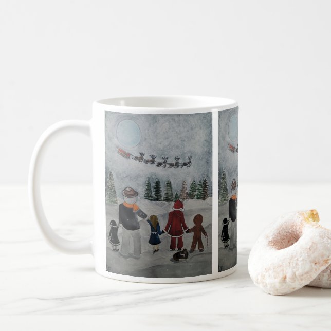 Mug Peinture Festive Friends par Alfred Fox (Avec donut)