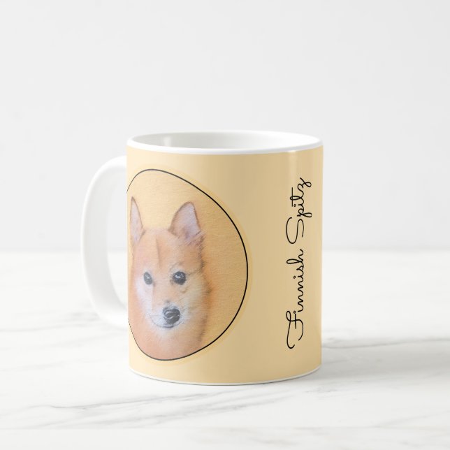Mug Peinture finlandaise Spitz - Jote Original Chien A (Devant gauche)