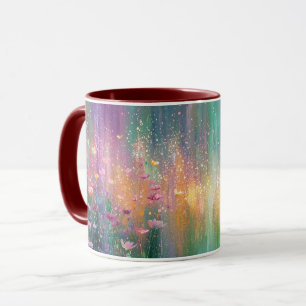 Mug Peinture florale abstraite aux couleurs vives