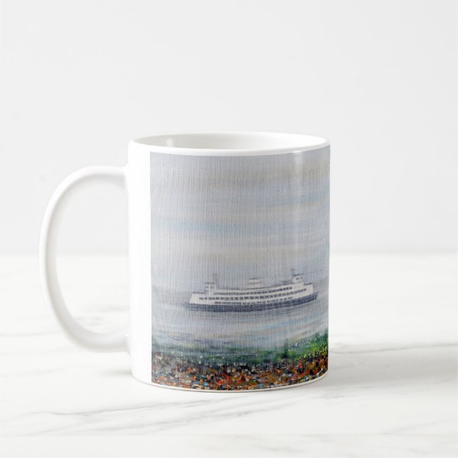 Mug Peinture Foggy Ferry (Gauche)