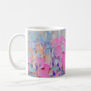 Mug Peinture gaufrée expressive sur toile, créée à l'a