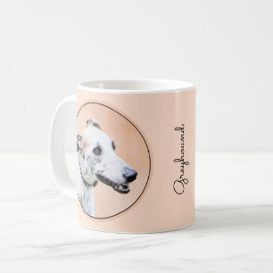 Mug Peinture Greyhound - Cute Original Chien Art