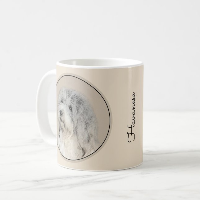 Mug Peinture Havanaise (Gold Sable) - Art Chien origin (Devant gauche)