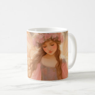 Mug Peinture Imaginaire Fée Rose Cute