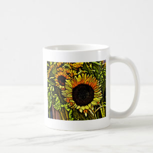 Mug peinture impressionniste pays tournesol jaune