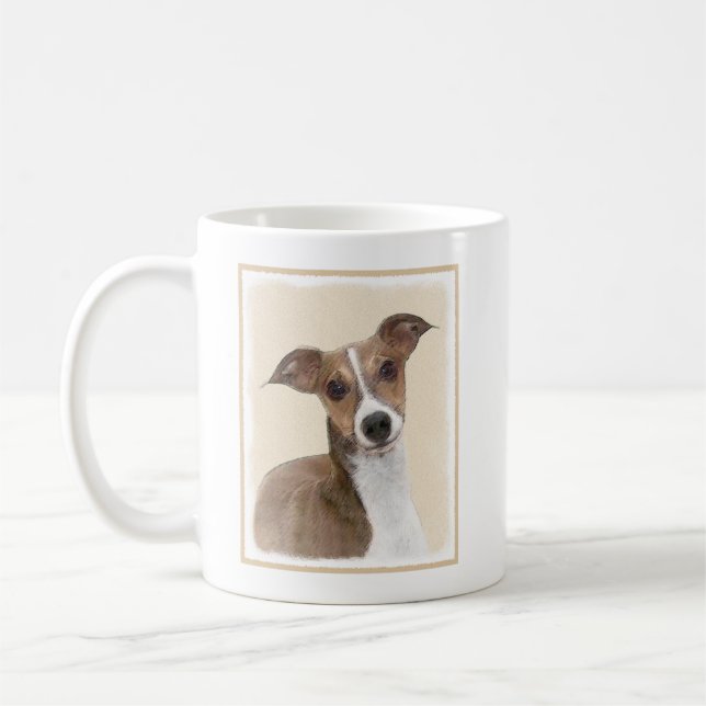 Mug Peinture italienne Greyhound - Cute Original Chien (Gauche)