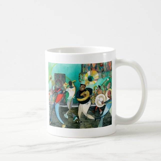Mug Peinture "jazz de musique de la Nouvelle-Orléans " (Droite)