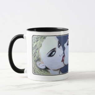 Mug Peinture "Just a Kiss" sur un