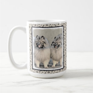 Mug Peinture Keeshond Brothers - Art Chien original