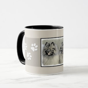 Mug Peinture Keeshond Brothers - Art Chien original