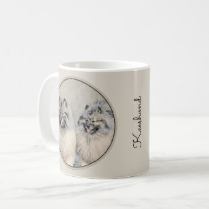 Mug Peinture Keeshond Brothers - Art Chien original