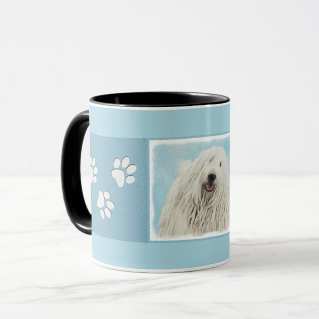 Mug Peinture Komondor - Cute Original Chien Art (Devant gauche)