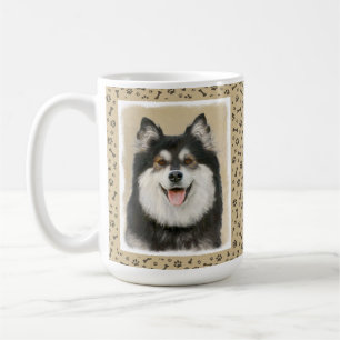 Mug Peinture Lapphund Finlandaise - Joli art original 