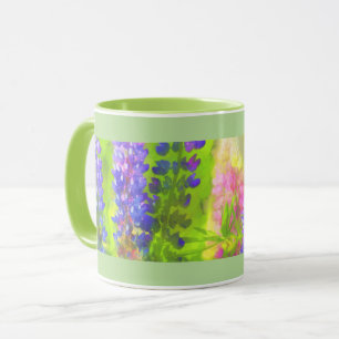 Mug Peinture Lupine - Art Fleur Original
