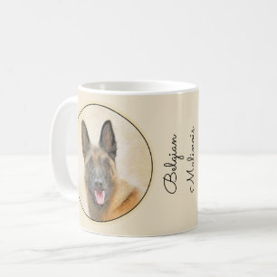 Mug Peinture Malinoise belge - Cute Original Chien Art