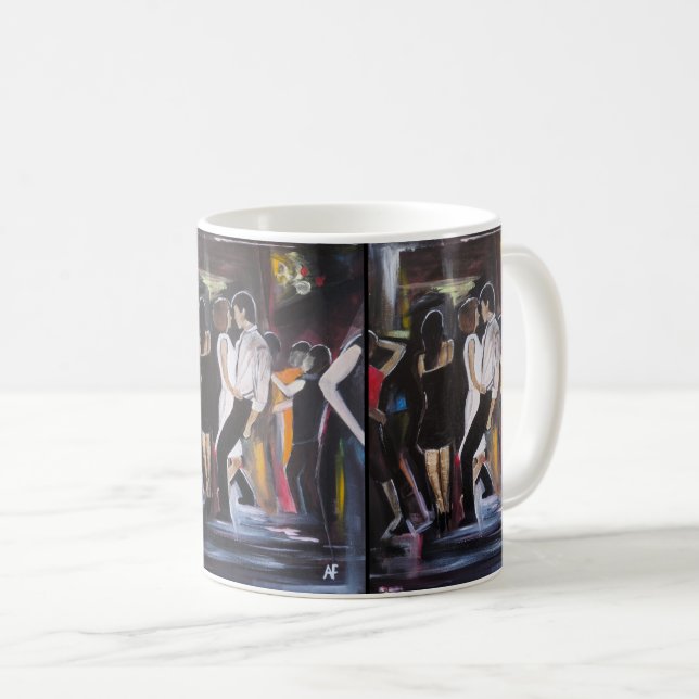Mug Peinture Mambo Night par Alfred Fox (Devant droit)