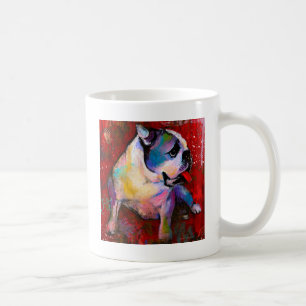 Mug Peinture mignonne d'art de bouledogue de l'anglais