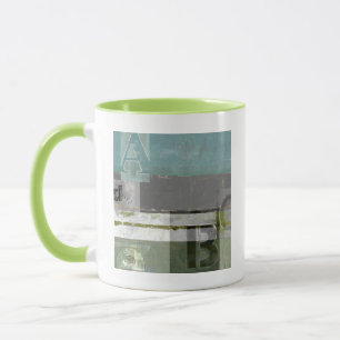 Mug Peinture moderne avec les lettres assorties