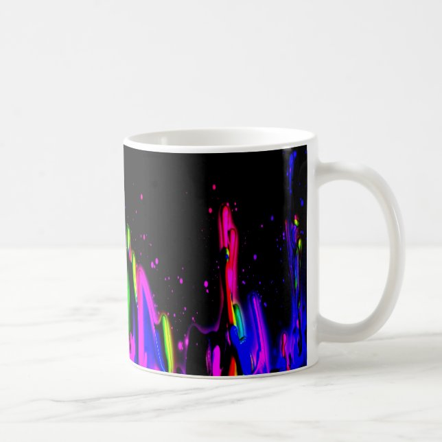 Mug Peinture Néon Couleur Plat. PERSONNALISER L'INFORM (Droite)