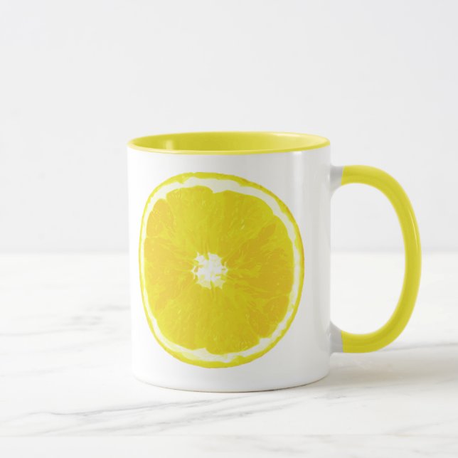 Mug Peinture numérique en tranches de citron (Droite)