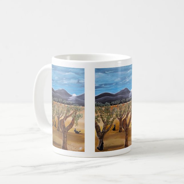 Mug Peinture Olivar de Noche par Alfred Fox (Devant gauche)