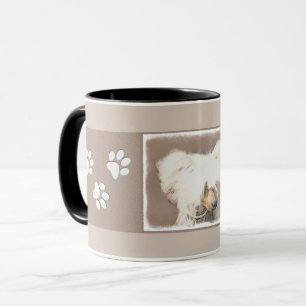 Mug Peinture originale de chien chinois à crête chauve