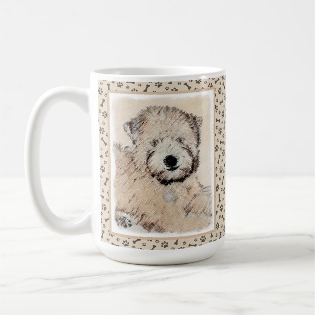 Mug Peinture originale de Terrier Irlandais à Poil Sou (Gauche)