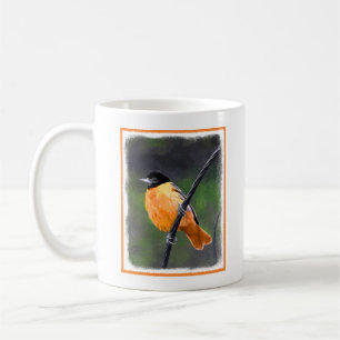 Mug Peinture Oriole - Art Oiseau Original