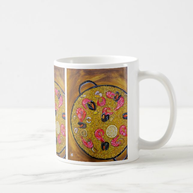 Mug Peinture Paella De Marisco par Alfred Fox (Droite)