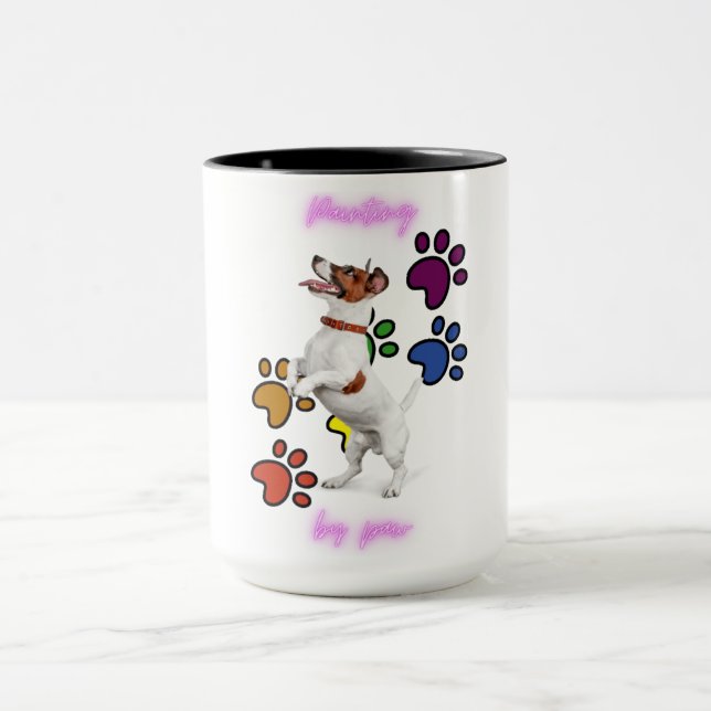 MUG "PEINTURE PAR PAW' COMBO DEUX BOUGIES EN TONNE. MU (Centre)