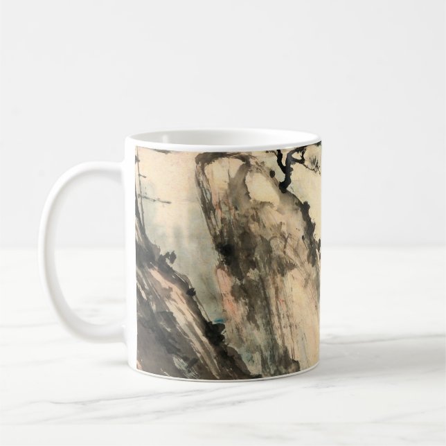 Mug peinture paysage chinois.chinois, peinture, japona (Gauche)