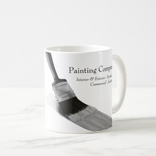 Mug Peinture Peintre Service Société Brush Grey (Devant droit)