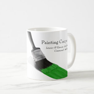 Mug Peinture Peintre Service Société Pinceau vert