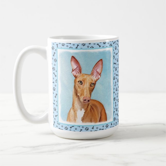 Mug Peinture Pharaon Hound - Cute Original Chien Art (Gauche)