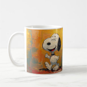 Mug Peinture Pop Art de Chien Beagle Joyeux