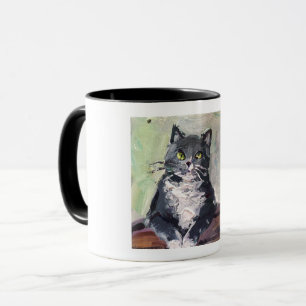 Mug peinture réaliste, chat