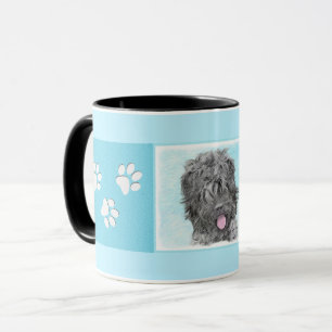 Mug Peinture russe Terrier noir - Chien original migno