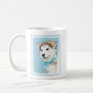 Mug Peinture Sibérienne Husky Puppy - Art Chien origin