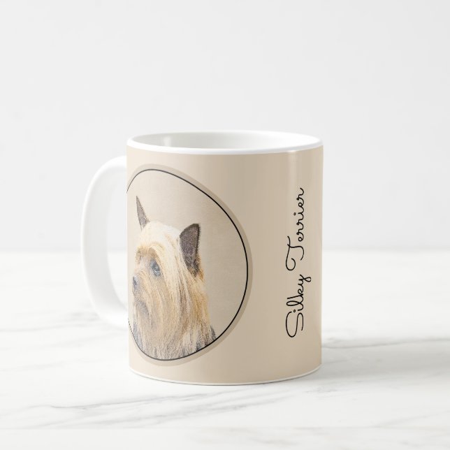 Mug Peinture Silky Terrier - Cute Original Chien Art (Devant gauche)