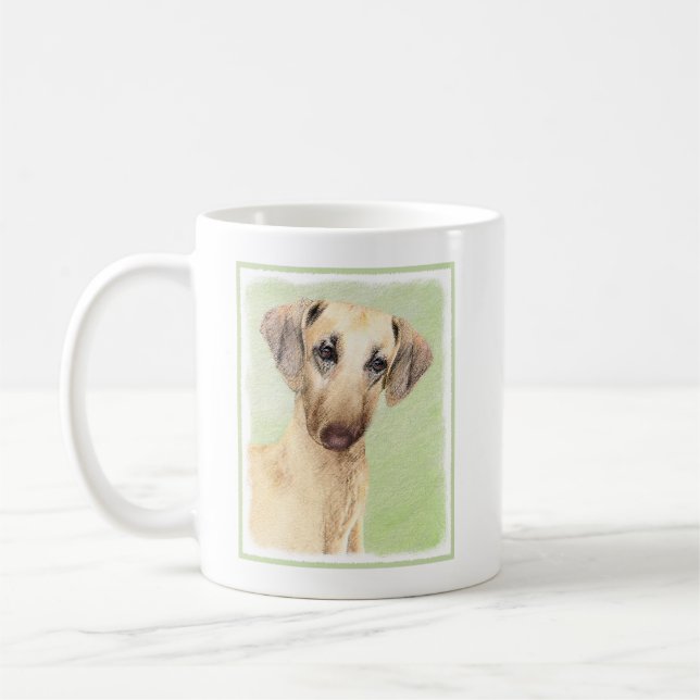 Mug Peinture Sloughis - Joli art original pour chien (Gauche)