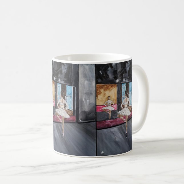 Mug Peinture Solitary Grace par Alfred Fox (Devant droit)