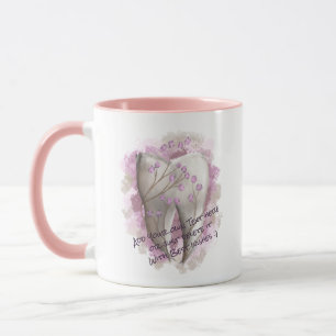 Mug Peinture sur dents. Dentiste, assistante dentaire.