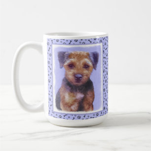 Mug Peinture sur la frontière de Terrier - jolie art o