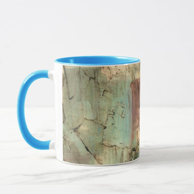Mug Peinture sur la Terre avec surface fissurée (Gauche)