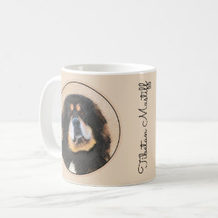 Mug Peinture Tibétaine Mastiff - Joli art original chi