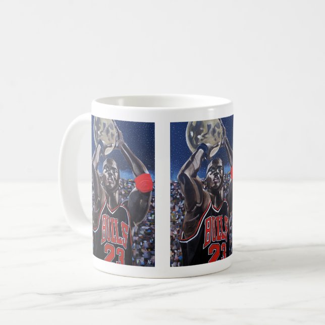 Mug Peinture Tirer sur la Lune par Alfred Fox (Devant gauche)